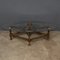 20th Century French Leather and Iron Coffee Table by Jacques Adnet, 1950s 2