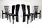 Italian Modern Dining Chairs and Armchairs by Pietro Constantini, 1980s, Set of 6 3