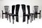 Italian Modern Dining Chairs and Armchairs by Pietro Constantini, 1980s, Set of 6, Image 3