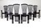 Italian Modern Dining Chairs and Armchairs by Pietro Constantini, 1980s, Set of 6, Image 1