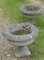 Macetas de jardín grandes de piedra fundida desgastada, años 30. Juego de 4, Imagen 4