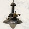 Vintage Black Enameled Nautical Providus Gas Pendant Light, 1950s 5