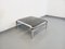 Square Coffee Table in Smoked Glass and Chrome Metal, 1970s 1