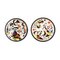 Small Porcelain Wall Plates attributed to Joan Miro for MG Ceramica, Set of 2, Image 1