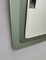 Postmodern Square Wall Mirror with Army Green Beveled Glass Frame, Italy, 1970s, Image 8