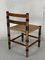 Low Art Deco Amsterdam School Dutch Rush Chair by Jac. Levee, 1930s, Image 8