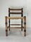 Low Art Deco Amsterdam School Dutch Rush Chair by Jac. Levee, 1930s, Image 7