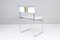 Italian Modern Libellula Chairs in White Leather by Giovanni Carini, 1970s, Set of 4, Image 11