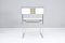 Moderne italienische Libellula Stühle aus weißem Leder von Giovanni Carini, 1970er, 4er Set 10