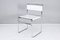 Moderne italienische Libellula Stühle aus weißem Leder von Giovanni Carini, 1970er, 4er Set 7