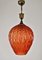 Red Murano Glass Pendant Lamp, 1950s 3