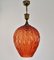 Red Murano Glass Pendant Lamp, 1950s 10