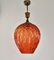 Red Murano Glass Pendant Lamp, 1950s 2