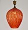 Lampe à Suspension en Verre de Murano Rouge, 1950s 9