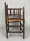 Dutch Bobbin Wood Turned Side Chair with Rattan & Wicker Seat, 1940s, Image 8