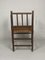 Dutch Bobbin Wood Turned Side Chair with Rattan & Wicker Seat, 1940s 6