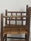 Dutch Bobbin Wood Turned Side Chair with Rattan & Wicker Seat, 1940s, Image 5