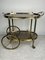 Oval Brass Bar Trolley with Smoked Glass Top, Italy, 1960s, Image 1
