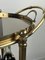 Oval Brass Bar Trolley with Smoked Glass Top, Italy, 1960s, Image 7