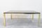 Black Lacquered Wood & Brass Dining Table, 1970s, Image 1