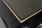 Black Lacquered Wood & Brass Dining Table, 1970s, Image 3