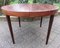 Round Rosewood Table with Integrated Extension, 1970s 1