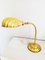 Gilt Brass Shell Shaped Flexo Lamp, 1950s 9