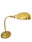 Lámpara Flexo de latón dorado, años 50, Imagen 1