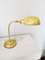 Gilt Brass Shell Shaped Flexo Lamp, 1950s 8