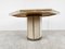 Italian Octogonal Dining Table in Travertine and Brass, 1970s 5