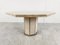 Italian Octogonal Dining Table in Travertine and Brass, 1970s 1