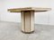 Italian Octogonal Dining Table in Travertine and Brass, 1970s 9