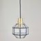 Achteckige Mid-Century Glas Deckenlampe / Hängelampe von Limburg, Deutschland, 1960er 3