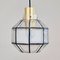 Mid-Century Octagonal Glass Ceiling Light / Pendant from Limburg, Germany, 1960s 2