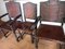 Poltrone da pranzo e sedie in pelle, metà XIX secolo, set di 8, Immagine 7