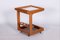 Mid-Century Czech Trolley in Mahogany & Glass, 1960s, Image 4