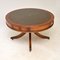 Regency Leather Top Coffee Table, 1950s, Image 3