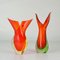 Vases Sommerso en Verre de Murano Rouge attribués à Flavio Poli pour Seguso, Italie, 1960s, Set de 2 11