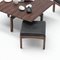 Tavolini da caffè con sgabelli di Jean Gillon per Wood Art, Brasile, anni '60, set di 5, Immagine 33