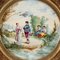 Artista Napoleón III, Escenas figurativas, siglo XIX, Pinturas sobre porcelana, Enmarcado, Juego de 2, Imagen 2