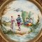 Napoleon III Artist, Figurative Scenes, 19th Century, Paintings on Porcelain, Framed, Set of 2 2