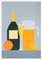 Gio Bellagio, Orange Mimosa, 2023, Acrylic on Paper 1