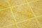 Alfombra de pasillo turca vintage sobreteñida en amarillo, Imagen 5