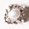14k Yellow Gold and Silver Pendant with White Mabé Pearl, White Beads and Old-Cut Diamonds, 1900s 8