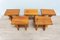 Mid-Century Swedish Dining Table and Stools in Pine, 1960, Set of 6, Image 9