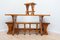 Mid-Century Swedish Dining Table and Stools in Pine, 1960, Set of 6, Image 2