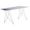 Desk with Anodized Silver Top and Inox Legs by Konstantin Grcic, Image 1