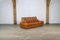 DS-85 Sofa in Cognac Leather and Chrome from de Sede, 1960s 4