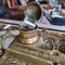 Ornate Victorian Double Inkwell in Brass, Image 7