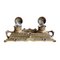 Ornate Victorian Double Inkwell in Brass, Image 2